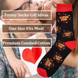 Birthday Gifts for Dad,Fathers Day Dad Gifts from Daughter Son Kids Wife,Funny Socks Christmas Gifts,Stocking Stuffers