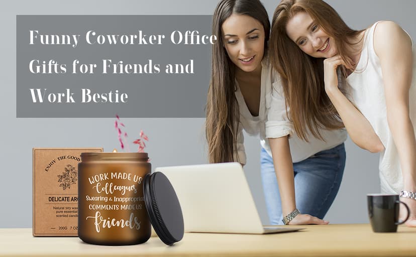 Coworker Leaving Gifts for Women Men - Funny Farewell Candle Gift for Colleagues Friends Going Away Birthday Christmas Office Goodbye Present for Work Bestie Boss Female Male