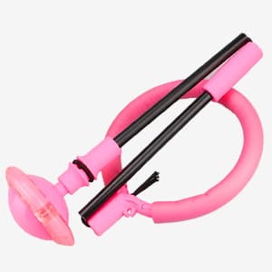 Ankle Skip Ball for Kids - Foldable Flash Wheel Skip Ball, Outside Game Toys for Kids & Adults, Gift for Boys & Girls Age 5 6 7 8 9 10 Years Old, Pink