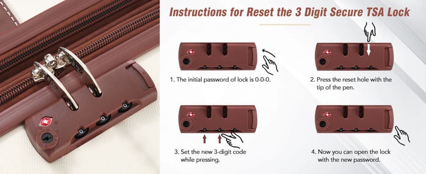 Merax Luggage Set 2 Piece Suitcase Set with Cosmetic Case Expandable Spinner Wheels Vintage Luggage Sets(Black,20"+28")