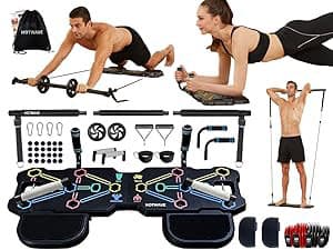 HOTWAVE Push Up Board Fitness, Portable Foldable 20 in 1 Push Up Bar at Home Gym, Pushup Handles for Floor. Professional Strength Training Equipment For Man and Women,Patent Pending