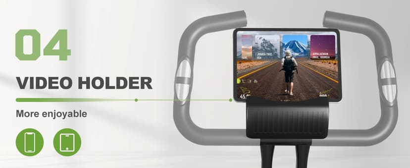 Caromix Folding Exercise Bike, 5 in 1 Stationary Bike with 16-Level Adjustable Magnetic Resistance, 330LB Capacity Indoor Workout Bike, Foldable Exercise Bike for Seniors and Adult