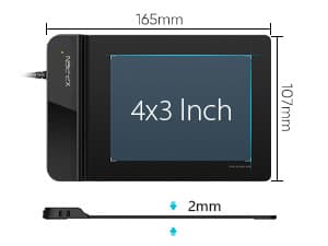 Drawing Tablet XPPen G430S OSU, Graphic Drawing Tablet with 8192 Levels Pressure Battery-Free Stylus, 4 x 3 inch Ultrathin, for OSU Game, Online Teaching Compatible with Window/Mac Black