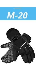MOREOK Winter Gloves for Men/Women -10°F 3M Thinsulate Warm Touch Screen Snow Ski Bicycle Bike Gloves for Driving/Cycling/Running/Hiking