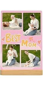 Personalized Picture Gifts Wall Art Ready to Hang by HD Printing Technology -Gift Wrapping Available-Same day Pick up Custom Metal Photo Prints Customized photo gifts with Natural Bamboo Base B0D1KDDFGD