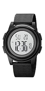 SNE Digital Watch Sports Waterproof Military Back Light Small Watch for Men Black 1426