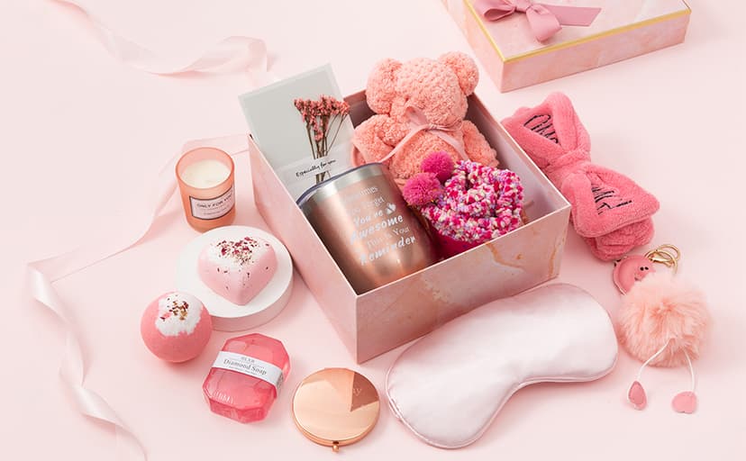 Gifts Basket for Women - Birthday Gifts for Women,Women Gifts Set Contains 13 Items Unique Female Gift Ideas,Relaxing Care Package Self Care Gift Box for Women Mom Wife Bestie Sister