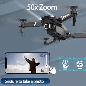 MOCVOO Drone With 1080P Camera for Adults Beginners Kids, Foldable RC Quadcopter, Toy Drones Gifts, FPV Drone Video, 2 Batteries, Carrying Case, One Key Start, Headless Mode, Waypoints fly, 360° Flips