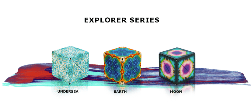 SHASHIBO Shape Shifting Box - Award-Winning Fidget Toy w/ 36 Rare Earth Magnets - Fidget Cube Transforms Into Over 70 Shapes, Sensory Toy Gift for Kids, Teens, and Adults (Wings)