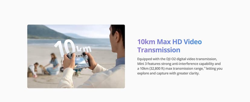 DJI Mini 3 (DJI RC), Lightweight 3x Mechanical Gimbal Drones with Camera for Adults 4K, 38-min Flight Time, up to 32800ft (10km) Video Transmission, Vertical Shooting, GPS Auto Return Integrated