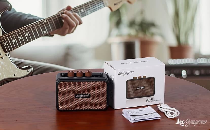 Leo Jaymz 39" Full Size ST Style Electric Guitar Starter Kit with SSH Pickup, 5W Portable Amp, Tuner, Gig Bag, Strap & Accessories (Violet Ocean)