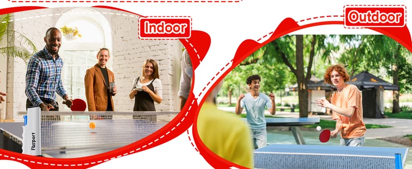 FBSPORT Ping Pong Paddle Set, Portable Table Tennis Set with Retractable Net,Rackets,Balls and Carry Bag for Indoor/Outdoor Games