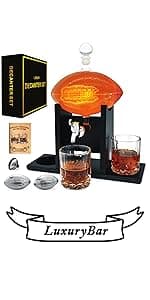 Poker Whiskey Decanter Sets for Men, 27oz Whiskey Decanter Set with Tray, Spout & Stones,Casino Liquor Decanter Dispenser Decanters for Alcohol Tequila Decanter Bourbon Gifts for Men Dad Him Husband
