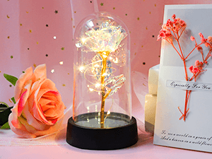 with Luxury Flannel Blanket, Light-up Rose Flower - Unique Self Care Gift Basket for Mom, Wife, Friends Birthday and Get Well Gifts for Women - Relaxing Spa Care Package B0DCN225F9