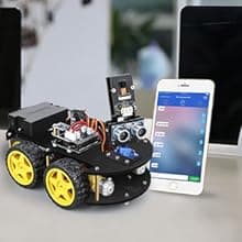ELEGOO UNO R3 Smart Robot Car Kit V4 for Arduino Robotics for Kids Ages 8-12 12-16 STEM Science Kits Coding Gifts for 8 9 10 11 12 13 14 15 16 Year Old Boys Girls Teens Cool Engineering Building Toys