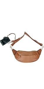 Ruby Camera Backpack – Sleek, Durable Vegan Leather Bag with Gear Dividers, Laptop Compartment, and Side Access for Cameras & Gear, Brown