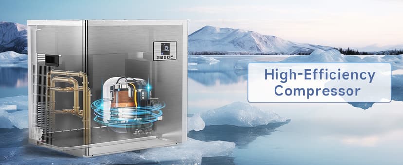 Commercial Ice Maker, 680Lbs/24H Industrial Ice Machine 580Lbs Large Storage Bin, 210 Ice Cubes in 5-15 Minutes, Auto-Cleaning Stainless Ice Maker, Ice Ready in 8-15mins, Cafe/Bar/Business