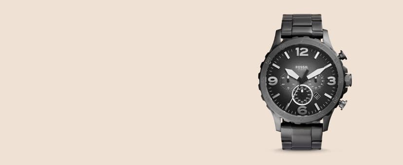 Fossil Men's Nate Quartz Stainless Steel Chronograph Watch