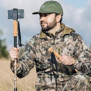 Cascade Mountain Tech Trekking Poles - Carbon Fiber Monopod Walking or Hiking Sticks with with Accessories Mount and Adjustable Quick Locks