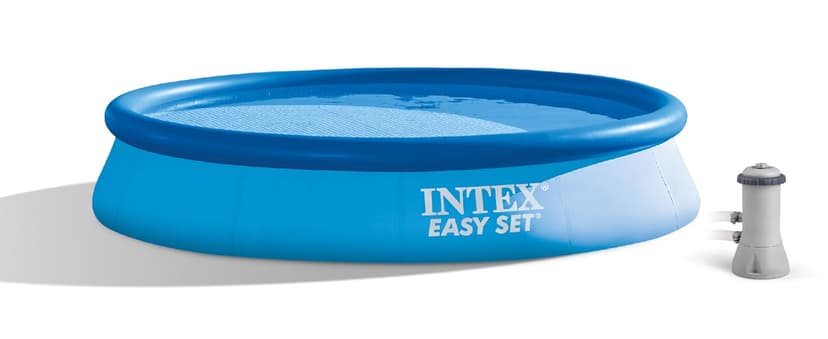 Intex 28131EH Easy Set Inflatable Swimming Pool Set: 12ft x 30in – Includes 530 GPH Cartridge Filter Pump – Puncture-Resistant Material – 1485 Gallon Capacity – 23in Water Depth