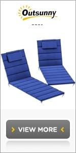 Outsunny Adirondack Chair Cushion Set of 4, Outdoor Chair Cushions with Ties, 25D High-Density Foam, High Back Patio Chair Cushions, Fade Resistant for Patio Furniture, 49" x 20" x 2", Navy Blue