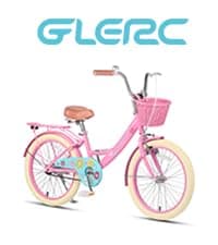 Glerc 20 24 26 Inch Beach Cruiser Bike, 6-Speed Hybrid City Bicycle for Girls Youth and Over 6 Years Old, Missy Bike with Wicker Basket & Lightweight, Multiple Colors