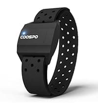COOSPO Bluetooth Heart Rate Monitor Chest Strap H808S, ANT+ BLE HR Monitor Chest, HRM IP67 Waterproof, 300H Battery Life