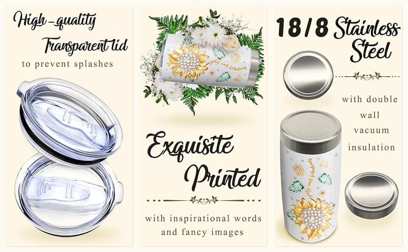 60th Birthday Gifts for Women Tumbler 20oz, Happy 60th Birthday Decorations, 60 Year Old Gifts for Women/Her/Mom/Grandma