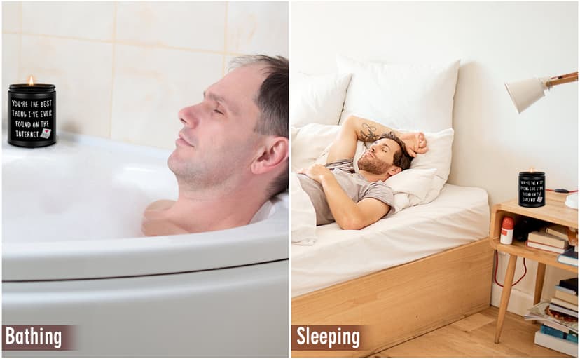 Anniversary Birthday Gifts for Men, Gifts for Boyfriend, Funny Romantic Wedding Gift for Men, Him, Boyfriend, Husband, Best Friends, Lover, Black Cedar Juniper Sandalwood Candle