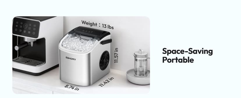 EUHOMY Ice Maker Machine