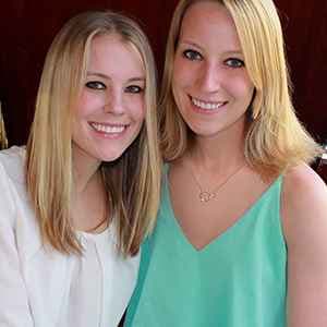 Sister Gifts, Sterling Silver Interlocking 2 Circles Necklace for Big & Little Sisters, Sister Birthday Gifts from Sisters