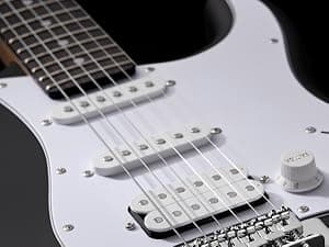 Tostar Beginner Electric Guitar, Solid Body, 39" Full Size Strat Style with HSS Pickups, 5-Way Switch, Tremolo Bridge, Maple Neck & Tectona Fretboard, Ideal for Beginners and Gifting, Black