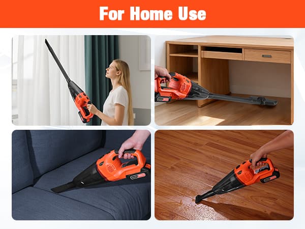 ValueMax Cordless Handheld Vacuum, Portable Vacuum Cleaner Dry/Wet Suction with 20V Rechargeable Battery and Multi-Nozzles for Car, Home and Pet Hair Cleaning(Battery Included)