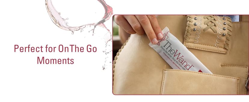 PureWine The Wand Wine Purifier - Red & White Wine Filters for Histamines & Sulfites, Sulfite Remover Sticks, Helps Allergies & Headaches, Gift Accessories for Women & Men - 8 Wands, Silver