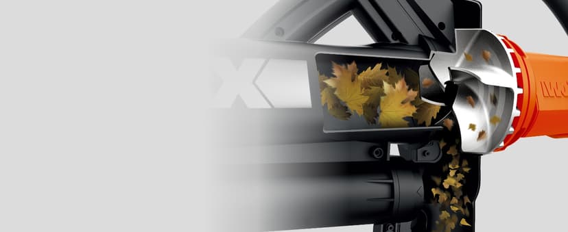 WORX WG505 Trivac 12 Amp 3-in-1 Electric Leaf Blower/Leaf Vacuum/Mulcher, Metal Impeller for Fine Mulching