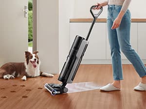 DREAME H12 PRO Vacuum Mop, Wet Dry Vacuum Cleaner for Hard Floor, Vacuum and Mop at The Same Time for Wet & Dry Messes, Auto Self-Cleaning, Edge to Edge Cleaning with Hot Air Drying