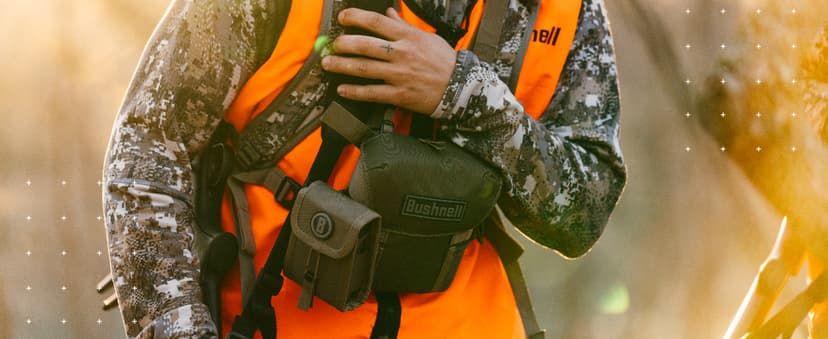 Bushnell R3 Binoculars with Vault Lite Bino Chest Harness, HD Optical System, Fully Multi-Coated Lenses, EXO Barrier, IPX7 Waterproof - Binoculars for Bird Watching and Wildlife Observation