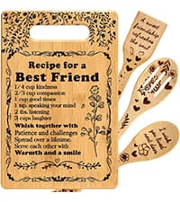 To My Bestie Gifts for Friendship Gifts for Women Friends Birthday Christmas Gifts Ideas for BFF Bestie Soul Sister Bestie Gifts for Women Friend BFF Gifts Best Friend Cutting Boards for the Kitchen