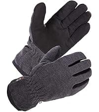 SKYDEER Premium Full Deerskin Suede Leather Soft Winter Mittens, Extra Warm 100G 3M Thinsulate, Thermal Insulated (SD3671M)