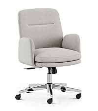 Branch Ergonomic Chair - A Versatile Desk Chair with Adjustable Lumbar Support, Breathable Mesh Backrest, and Smooth Wheels - Experience Optimal Comfort and Support - Graphite - White