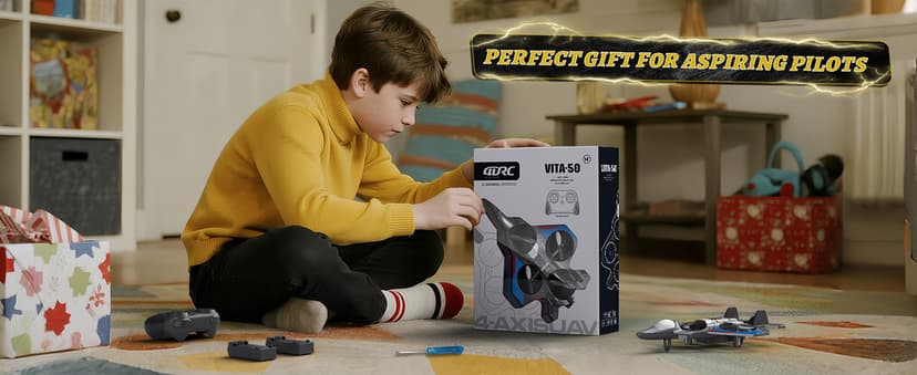 4DRC RC Planes Remote Control Airplanes for Kids, Foam Remote Control Planes for Kids Adults Beginners, Remote Control Helicopter Fighter Jet Drones for Kids Adults, 360° Flip Easy to Fly