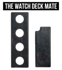 Holme & Hadfield Premium 4-Slot Wooden Watch Display Case – Handcrafted Men’s Watch Box with Accessory Drawer, Hinged Cover, Leather Lining – Birthday Gift for Collectors – Luxury Built to Last