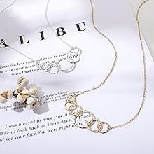 HOPE LOVE SHINE Best Friend Gift for Women - Meaningful BFF Friendship Necklace, Jewelry 16+2", 14k Gold Plated Sterling Silver