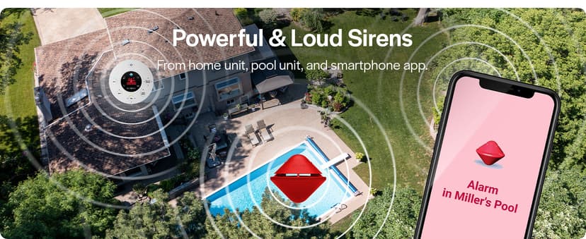 BCONE® Pool Alarm by Lifebuoy® | ASTM F2208 Certified | Floating Safety Device with App Alerts + Alexa Voice Control | 2.4GHz Wi-Fi | for Inground & Above-Ground Pools