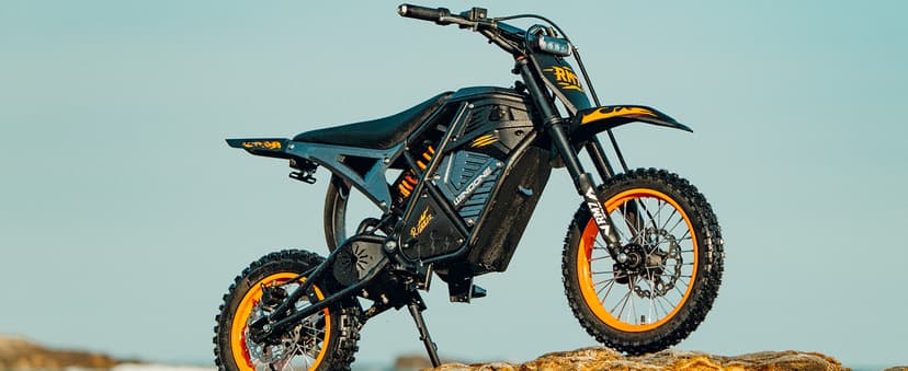 Windone RM7 Electric Dirt Bike for Teens & Adults, 2200W Peak Ebike, 48V 22.5Ah, 37MPH & 45-Mile Electric Motorcycle, 14"/12" Off-Road Tire E-Bike, Dual Hydraulic Brakes, Full Suspension, Fit Age 13+