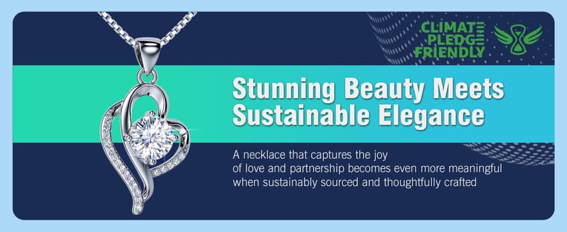 Wedding Anniversary Jewelry Gift for Wife from Husband, Wife Birthday Gift Idea, 1 Carat Moissanite Diamond Pendant Necklace in 925 Sterling Silver with 2 Chains, Romantic and Elegant Present for Her