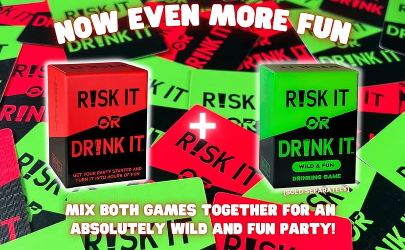 | Fun Drinking Game for Adults: 150 Hilarious Dares & Risky Questions | Adult Party Games for Block Party, Pregame, College, Girls Night, Bachelorette