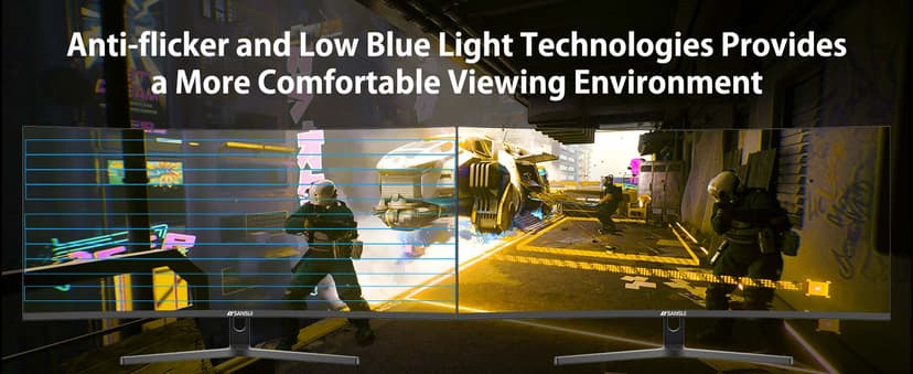 SANSUI 32 Inch Curved 240Hz Gaming Monitor High Refresh Rate, FHD 1080P Gaming PC Monitor HDMI DP1.4, Curved 1500R, 1Ms MPRT, HDR,Metal Stand,VESA Compatible(DP Cable Incl.)