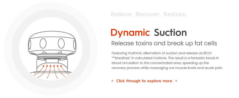 REVO The Original 4-in-1 Smart Cupping Therapy Massager, Red Light Therapy for Targeted Pain Relief, Knots, Aches, Muscle Soreness, Circulation & Tighter Skin, Portable Cupping Kit