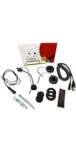 The Helmet Shop Half Helmet Headset Compatible with 5-Pin Honda Goldwing, Yamaha, and Kawasaki Audio Systems | Fits Most Half Helmets | Ear Protection from Wind Noise and Cold Weather